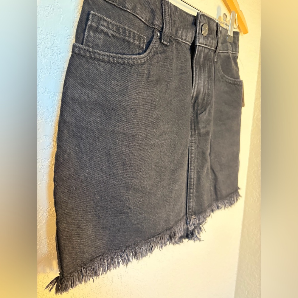 Free People We the Free Black Denim Skirt - Picture 2 of 5